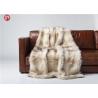 China Wild Fox Mink Throw Blanket Lodge Cabin Cottage Rustic Sofa Dry Clean factory