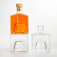 Quality 500ml 1 Liter Glass Liquor Bottles For Spirit Alcoholic Beverages for sale