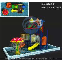 Quality Children Backyard Spray Park 25 Sqm Mushroom Style With Water Fountain for sale