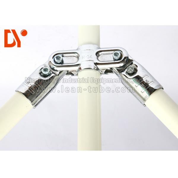 Quality Pipe Rack Lean Tube Connector Metal Material 2.0mm Thickness For Trolley for sale
