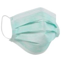 Quality Easy Degradation Disposable Face Mask / 3 Ply Disposable Green Pp Face Mask for sale