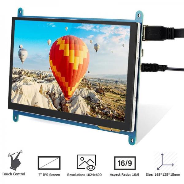 Quality Raspberry Pi4 HDMI 7 Inch TFT LCD Display 800x480 Dots With Capacitive Touch Panel for sale