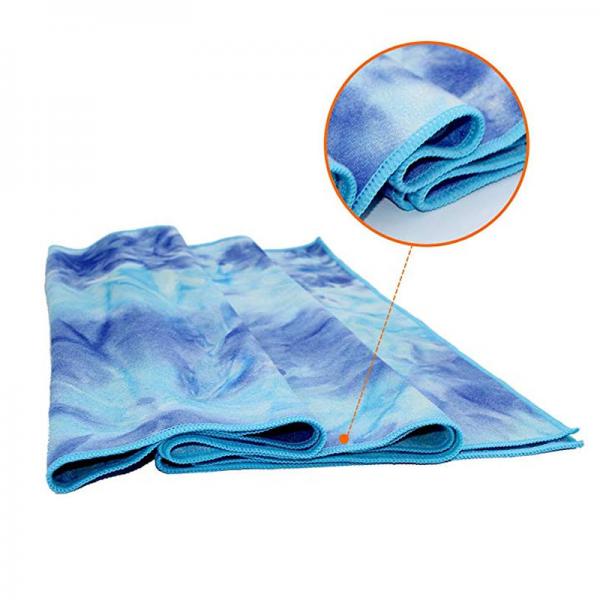 Quality Tie Dye Microfiber Yoga Mat Cover Towel Yoga Towel For Hot Yoga Outdoor for sale