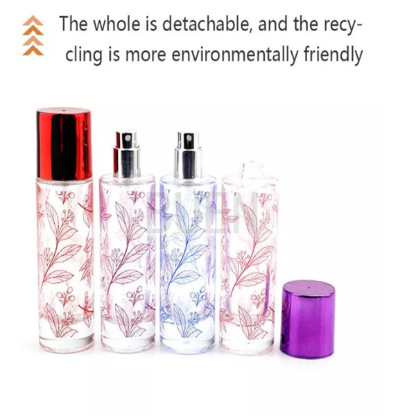 Quality Refillable Glass Perfume Bottle Pump Sprayer , Cylinder 1oz Perfume Bottle for sale