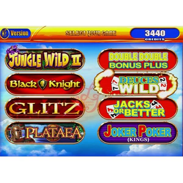 Quality 220V Video Slot Machines , 8 in 1 Joker Poker King Double Double Bonus Plus for sale