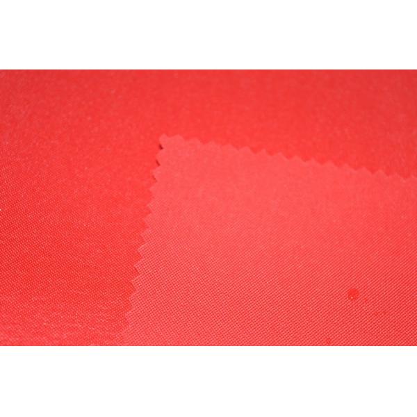 Quality 150d Polyester Oxford Fabric DTY Waterproof Red Plain Polyester Fabrics for sale