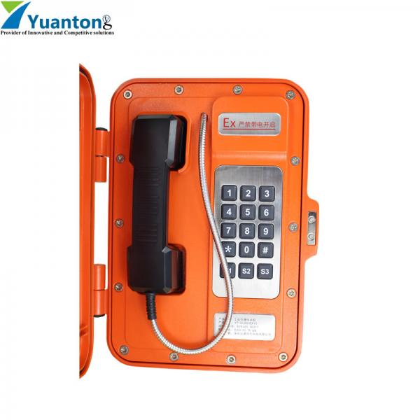 Quality Noise 60dB Hazardous Areas Telephone Wall Mounted Flame Proof for sale