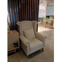 China 930*900*1150mm White Single Sofa Chair Tufted Fabric Recliner Rolled Arm factory