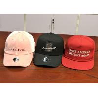 China Wholesale cotton twill make America great again red custom logo color baseball hats caps factory
