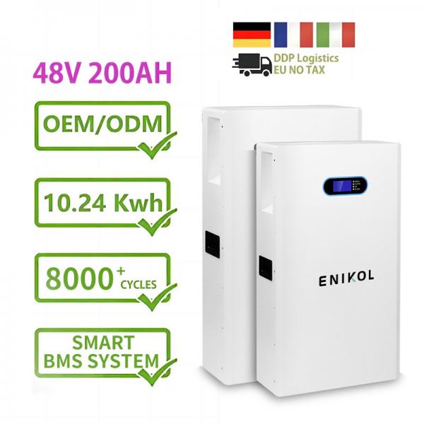 Quality Powerwall 48V Lifepo4 Lithium Battery 200ah 10kwh Solar Energy System Battery for sale