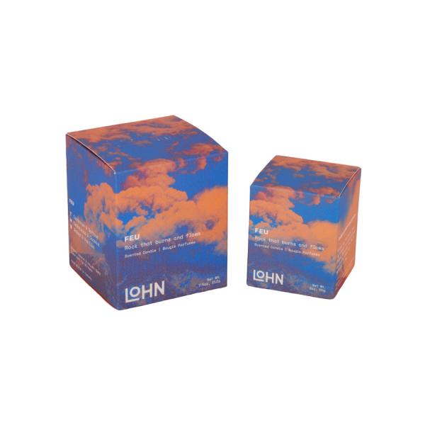 Quality Sunset Glow Personalised Candle Boxes , Tuck End coated paper box for sale