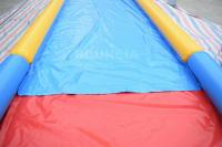 China 27m Long Air Sealed Inflatable Water Slides For Lakeside / Inflatable Slip N Slide factory