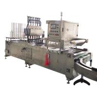 China PLC Controlled MAP Tray Sealer Machine For Packing Hot Instant Snack Container factory