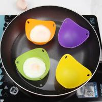 China Multicolor Silicone Kitchen Utensils Reusable , Odorless Silicone Egg Poacher Cups factory