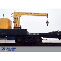 Quality 8t 10t 12t Load Railway Freight Wagon with Hydraulic Car Crane for sale