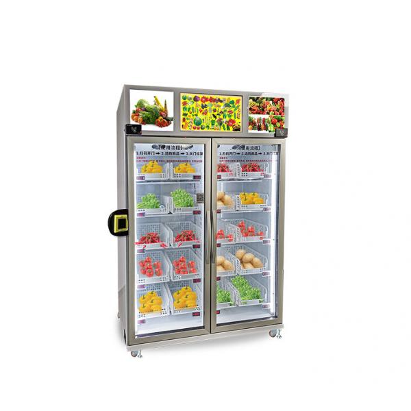 Quality smart fridge vending machine with smart system sale vegetable fruit frozen food for sale