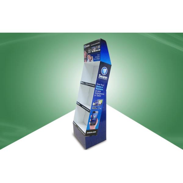Quality Security Products POP Cardboard Display / Cardboard Floor Display With Three for sale