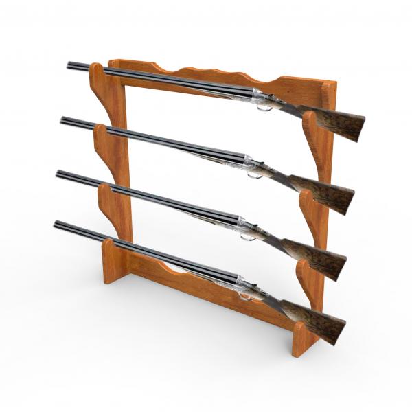 Quality Wall Mounted Pop Pos Display Pinewood Wooden Gun Display Rack for sale