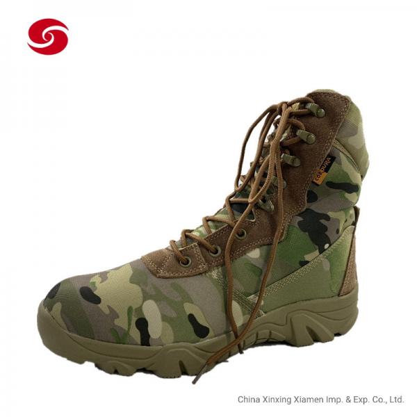 Quality Round Toe Camoflage Military Tactical Combat Boots Desert Boots For Man for sale