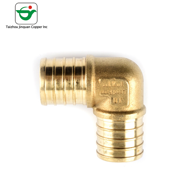 China Hygienic Copper 90 Degree Elbow Push Fit Fitting Anti Corrosion factory