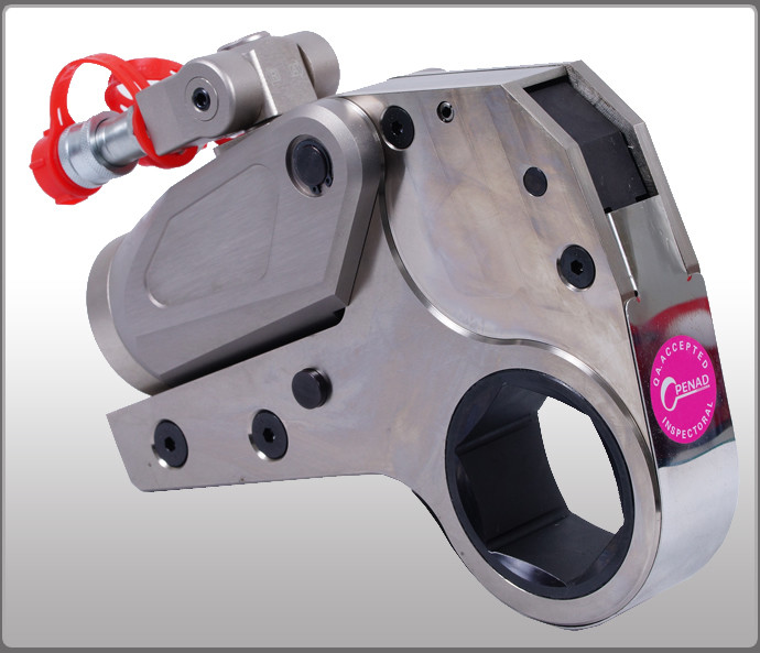 China Low Profile Hydraulic Torque Wrench , Anti Corrosive Compact Torque Wrench factory