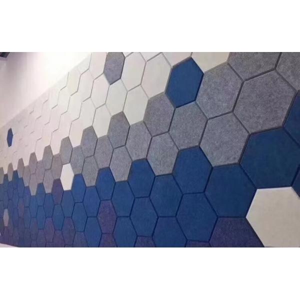Quality Self Adhesion Hexagon Sound Absorbing Acoustic Panel Restaurant for sale