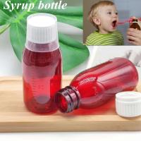 China 3oz 4oz 5oz Empty Round Plastic Syrup Bottle Medicine use Pet Medical Package Cough Syrup Bottle with screw cap factory