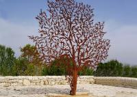 China Laser Cut Outdoor Metal Tree Sculpture Corrosion Stability Customized Size factory