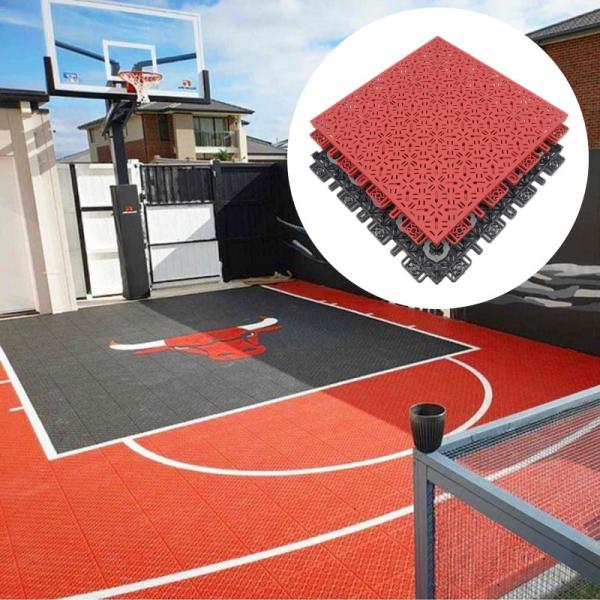 Quality Anti Slip PP Interlocking Sports Flooring Tiles For Multi Sport for sale