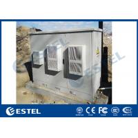 China Air Conditioner Cooling System Outdoor Telecom Cabinet Including Battery Layers / Rack Rails factory
