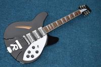 China Musical instrument professional electric guitars rickenback guitar 12 string black solid body rickenback jazz guitar factory