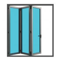 Quality OEM Extruded Aluminum Folding Patio Doors Fiberglass Anodizing for sale