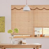 China Daylight Window Blinds Colorful Pleated Bamboo Roller Sun Shade For Home Office Hotel factory