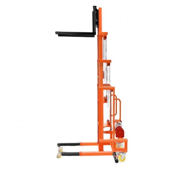 Quality 1 Ton 0.5 Ton Hand Pallet Stacker / Manual Forklift Electric Straddle Stacker for sale