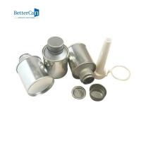 Quality 100ml Tin Can Packaging Round Empty Metal Tins For Glue Cement for sale