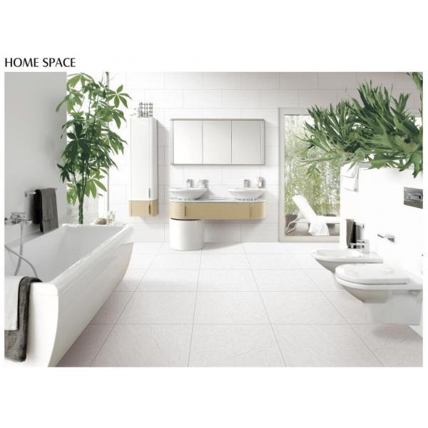 Quality ISO13006 Antibacterial Full Body Porcelain Tiles White Mould Living Room 9.5mm for sale