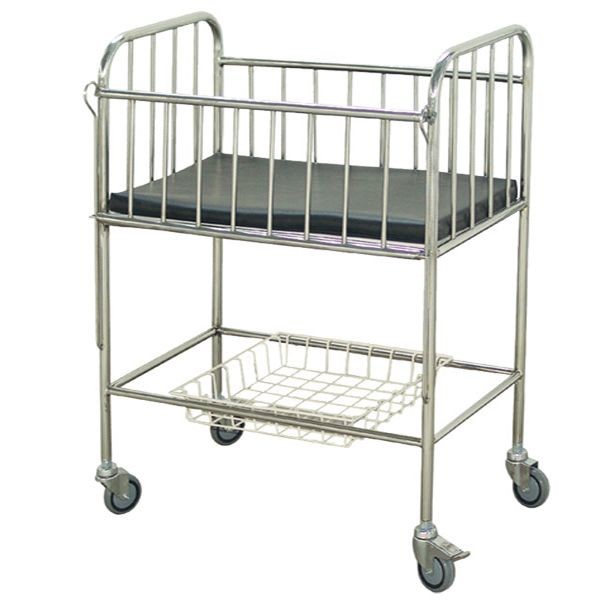 Quality Infant Hospital Baby Crib Movable Stainless Steel Easy Installation With for sale