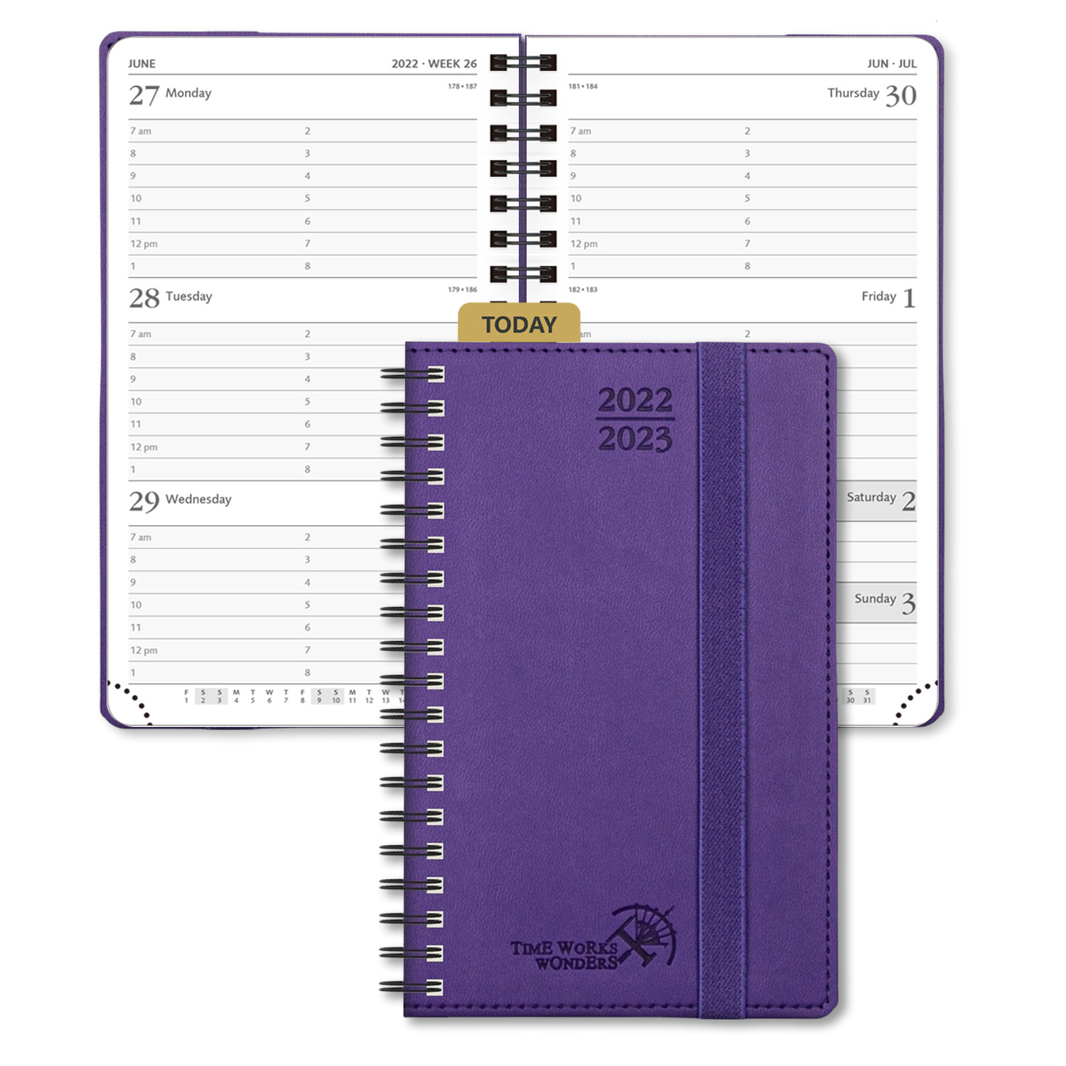 China OEM ODM Small ECO Friendly Academic Planner With Plastic Ruler factory