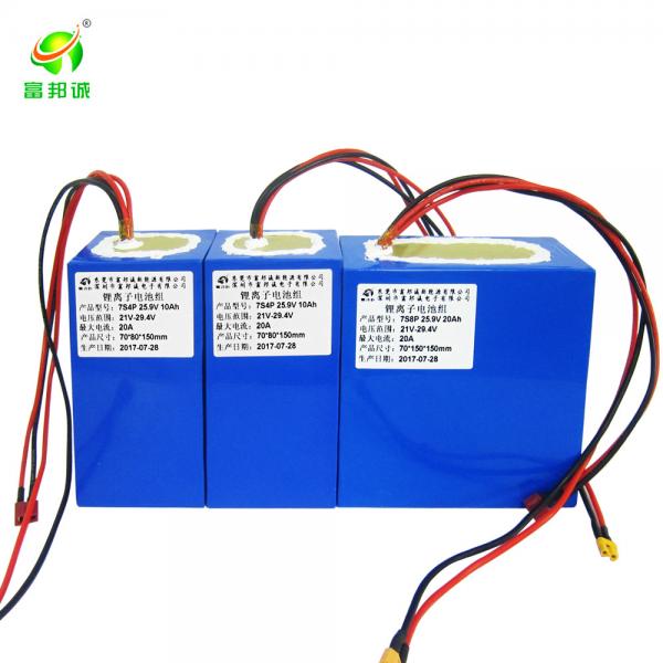 Quality 12V 24V 25.9V 20AH Solar Lithium Ion Battery 18650 Rechargeable Battery Pack for sale