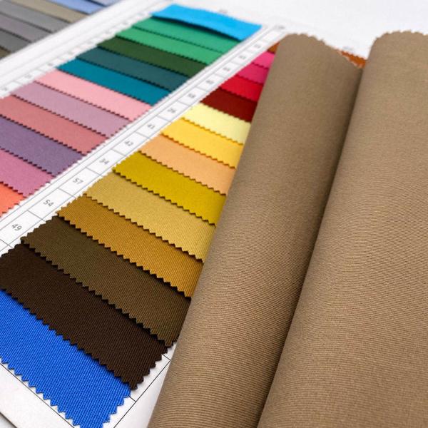 Quality 58/59'' Stretched Cotton Polyester Spandex Blend Fabric Plain 1/1 for sale
