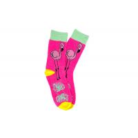 China Neon Pink Flamingo Womens Fancy Socks Women Feather Yarn Soft Socks factory