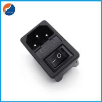 China R14-D-1JC1 Three-In-One Push Button Rocker Switch C14 10A 250V AC Power Socket With Fuse factory