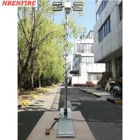 China 4x120W LED mounted vehicle roof mount telescopic mast night scan light tower 3.5m system factory