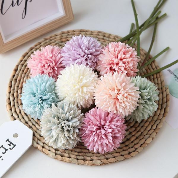 Quality Silk Chrysanthemum Faux Fake Flower Bouquet Realistic effect for sale