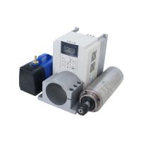 China 2.2kw Water Cooling Spindle Motor Kit 220v with 80mm Inverter and Maximum Torque 0.88Nm for sale