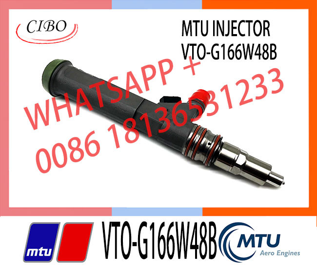 China High Quality Common Fuel Injector VTO-G166W48B 001010695 G166W48B Inyectores de combustible MTU refabricados factory