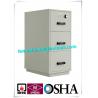 China Steel 3 Drawer Fireproof Safety Cabinet , Fire Resistant File Cabinet For Paper Documents factory