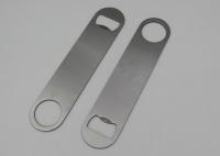 China Personalized Flat Stainless Steel Bottle Opener with Engraved logo factory
