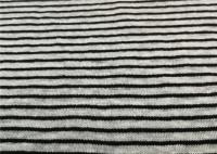 China Stripe Linen Jersey Knit Fabric 100% Fine Linen Knitted Jersey Yarn Dyed factory