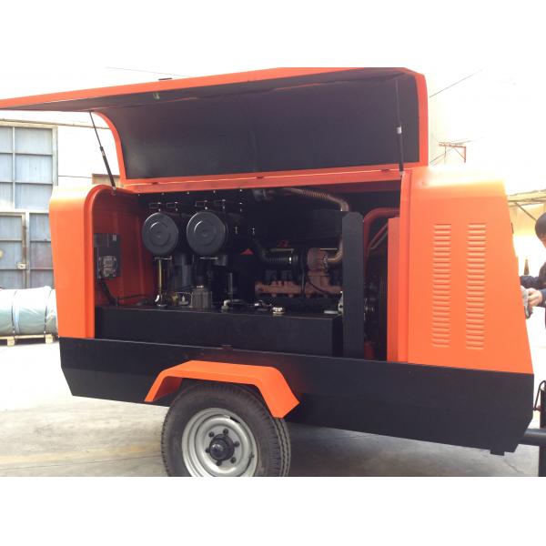 Quality No Noise Diesel Engine Driven Portable Air Compressor 360Cfm 100Psi For Jack for sale